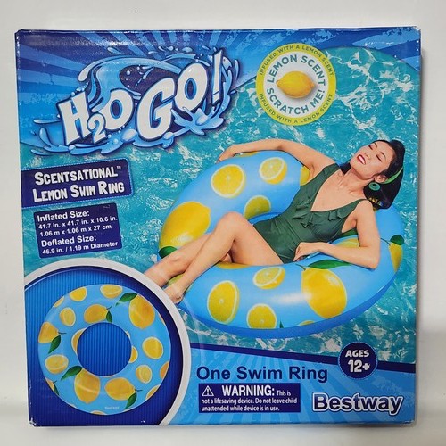 Bestway H2OGO! Anello da nuoto gonfiabile profumato al limone profumato piscina galleggiante età - Foto 1 di 5