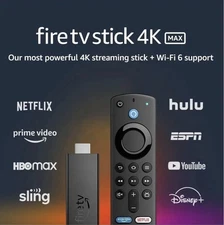 Amazon Fire TV Stick 4K Max (first-generation)  Model# K2R2TE (Pre-Owned)