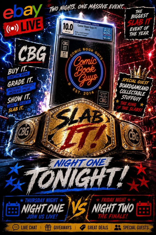 COMIC BOOK GUYS LIVE ⚡ CGC SLAB IT! NIGHT ONE