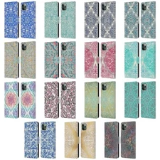 MICKLYN LE FEUVRE FLORAL PATTERNS LEATHER BOOK CASE FOR APPLE iPHONE PHONES