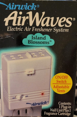 Vintage Airwick Electric Air Freshener System Island Blossoms *Discontinued* NIB
