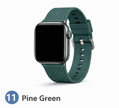 Strukturiertes Silikon Sport Armband kompatibel mit Apple Watch Ultra 38 49 mm