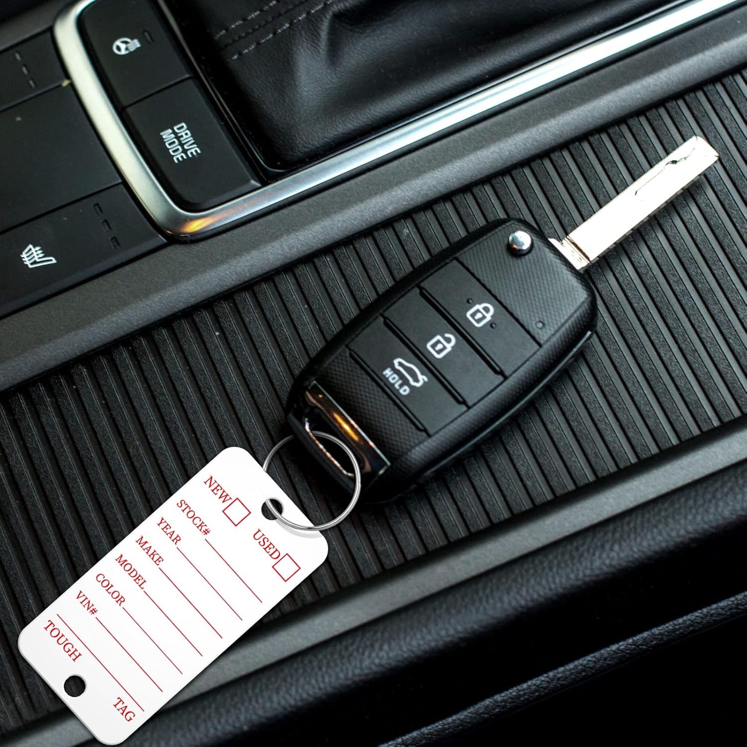 500 Pieces Yexiya Poly Key Tags Plastic Dealership Car Key Tags with Labels