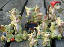 VINTAGE 1990s POCKET DRAGON FIGURINES