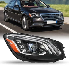 For 2018-2020 Mercedes S560 S63 W222 LED RH Passenger Headlight w/o Night Vision