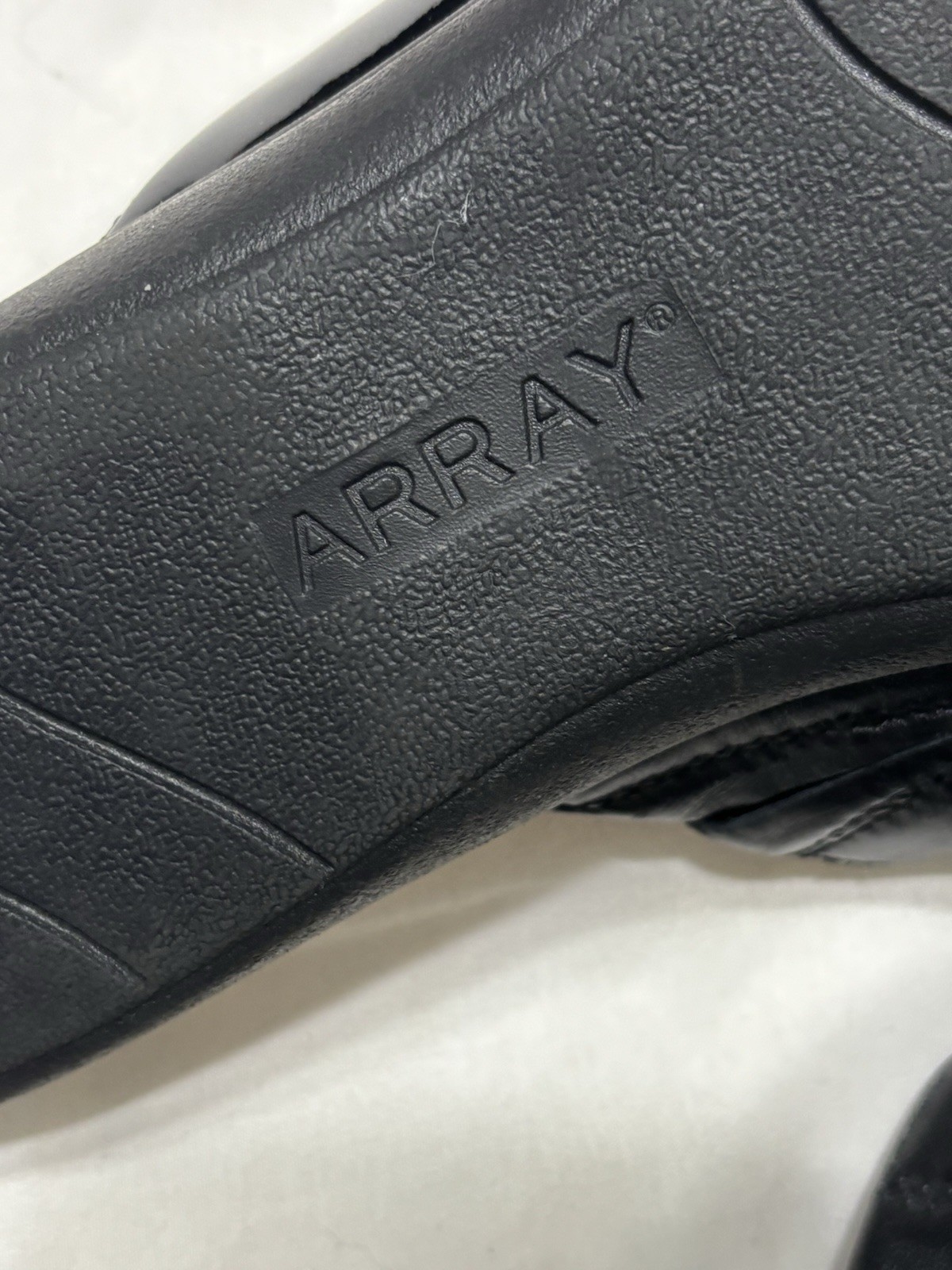 Array Black Leather multi Strap Slide Sandal Wome… - image 8