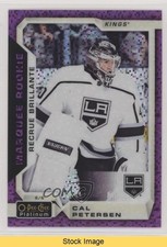 2018-19 O-Pee-Chee Platinum Marquee Rookies Violet Pixels Cal Petersen READ hj3