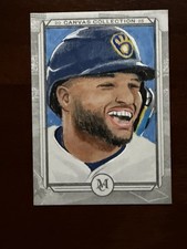 2025 Topps Museum Jackson Chourio Collection Canvas 1/1 by Mathew Maldonado