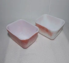 Vintage PYREX 501-B Refrigerator Dish 1 1/2 Cups No Lids  Set of 2 A28 No Lids