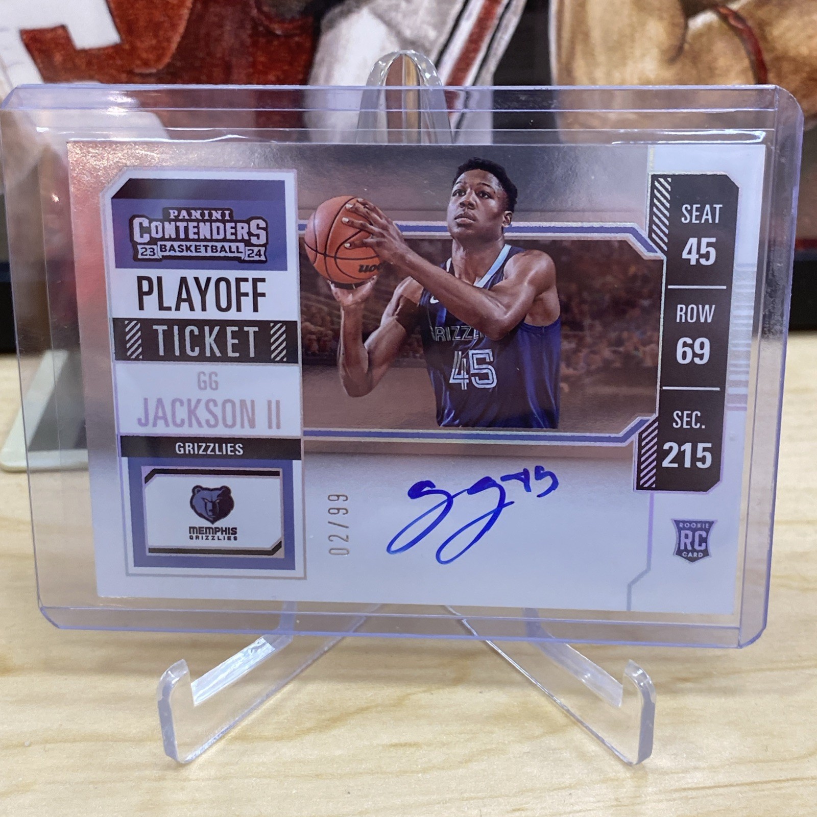 2023 Panini Contenders Playoff Ticket #127 Rookie Ticket GG Jackson RC AUTO /99