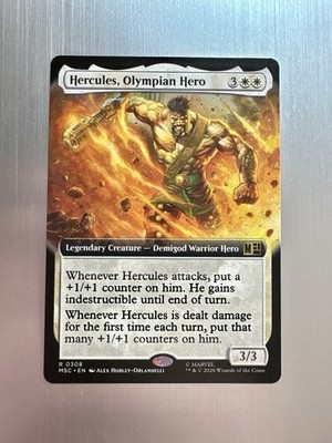 Hercules, Olympian Hero - 308 - MTG: Marvel Super Heroes - Extended Art - Rare