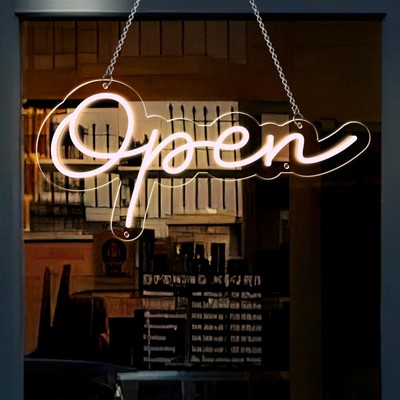 Neon Open Sign, LED Open Sign for Business, Powered by USB with ON/OFF Switch...