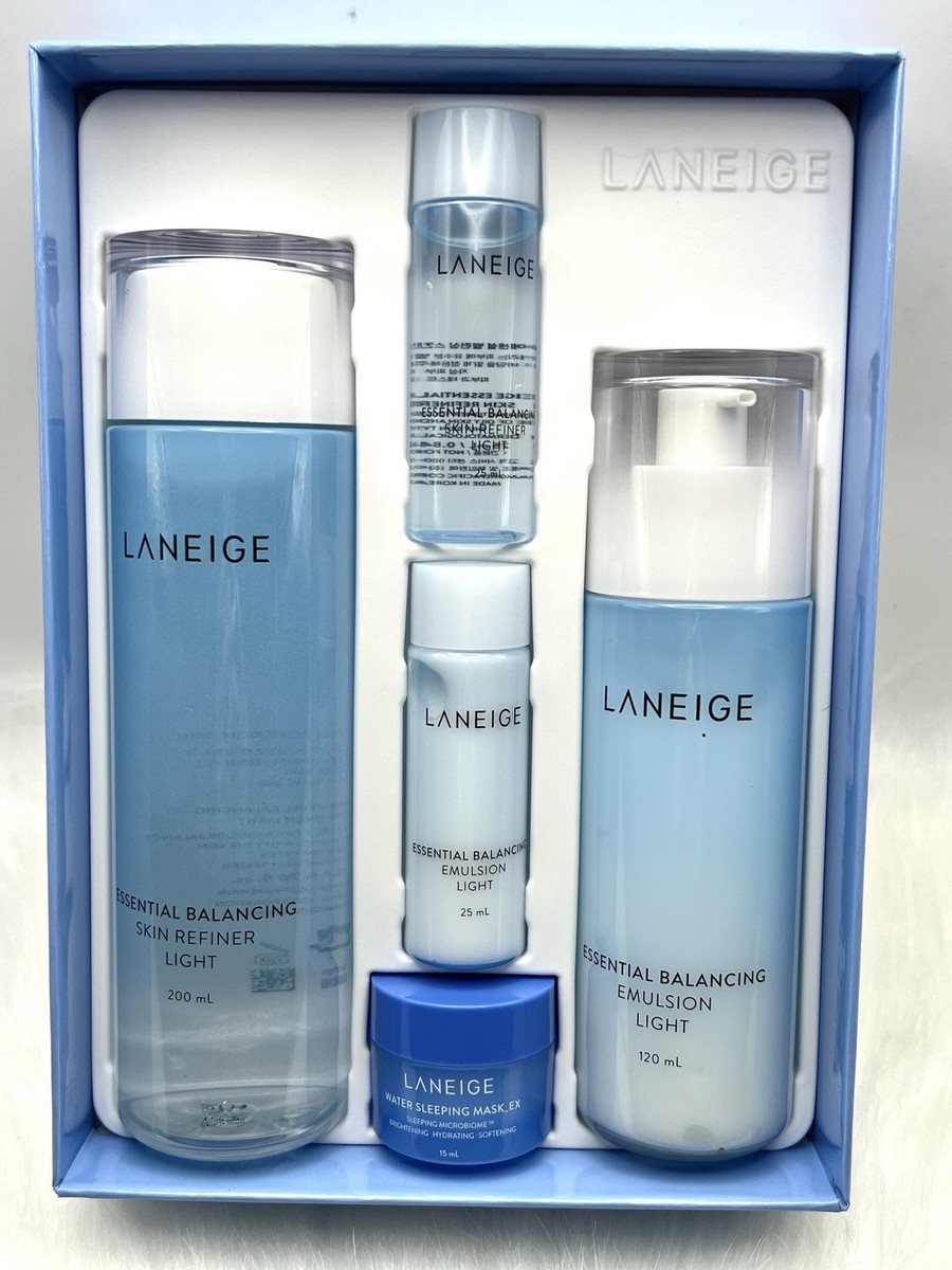 NIB Laneige Duo Set Light Essential Balancing Skin Refiner