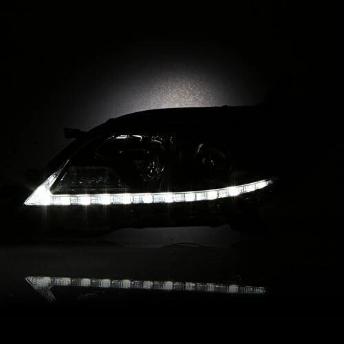 Faros para Toyota Sienna 2011-2017 proyector LED DRL carcasa negra izquierda+derecha Foto 2 de 4