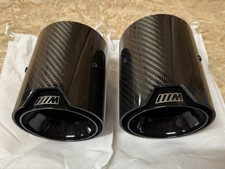 BMW F40/F44 135i/235i Carbon Fibre Exhaust Tips X2 (Black, M Style)