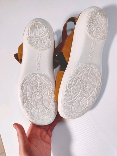 Ziera Beaux W Tan Brown Leather Strappy Sandal. Size EU 40 Au 9.5. $229 - Picture 7 of 11