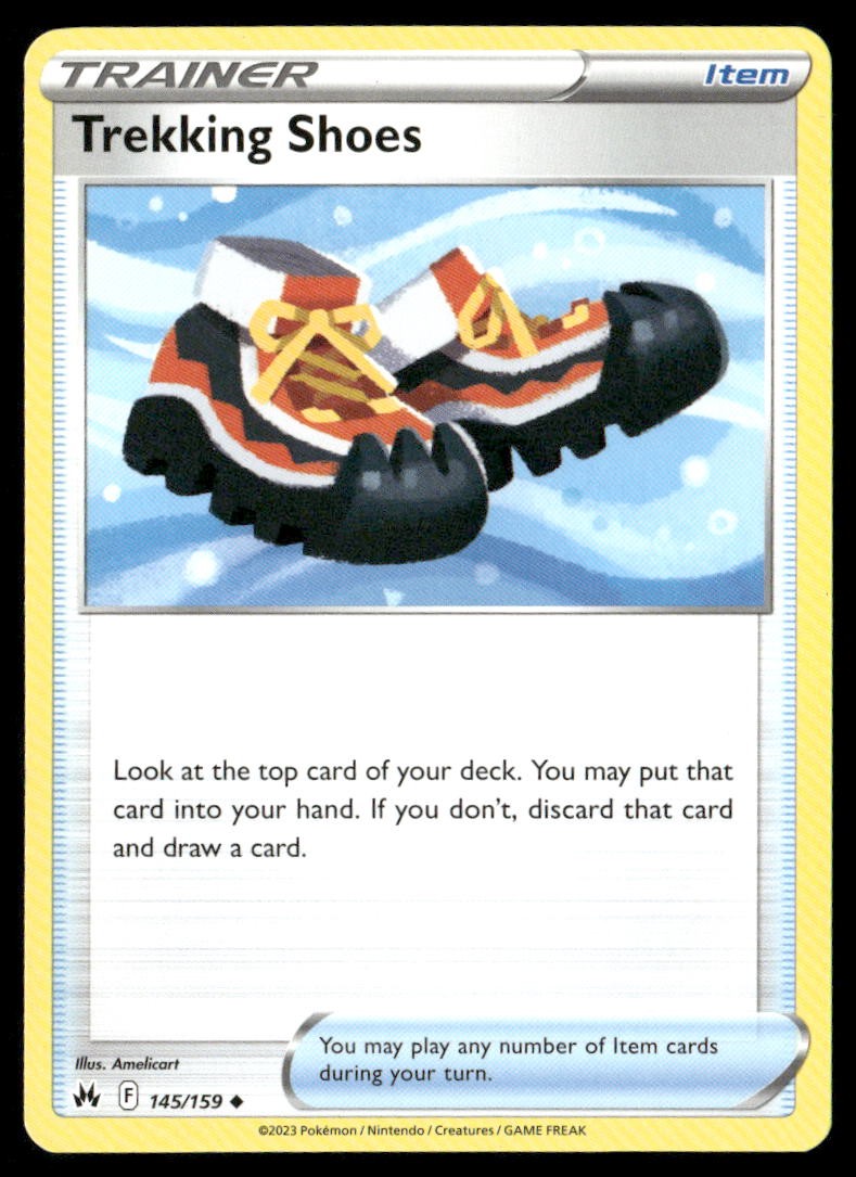 Trekking Shoes Crown Zenith 145/159 Uncommon Pokemon Near Mint