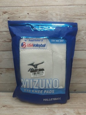 Mizuno T-10 Plus Volleyball Kneepads White Open Bag