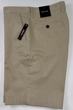 NEW MICHAEL KORS Size 30 Men's Shorts Chino Khaki Stretch CLASSIC FIT 98