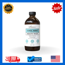 JUST Ingredients Cool Mint Mouthwash Hydroxyapatite Fluoride-Free 1PK