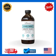 JUST Ingredients Cool Mint Mouthwash Hydroxyapatite Fluoride-Free 1PK