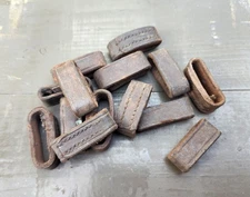 Scarce Original Civil War/Indian Wars Leather Strap Keepers/Slides, Set of Two