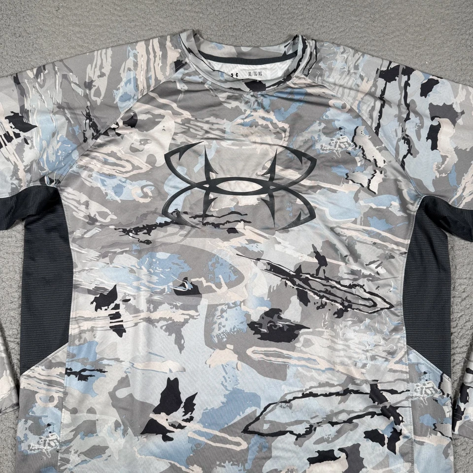 Under Armour Shirt Mens XL Camo UPF Fishing Outdoor Casual Preppy Performance - Image 2 of 4