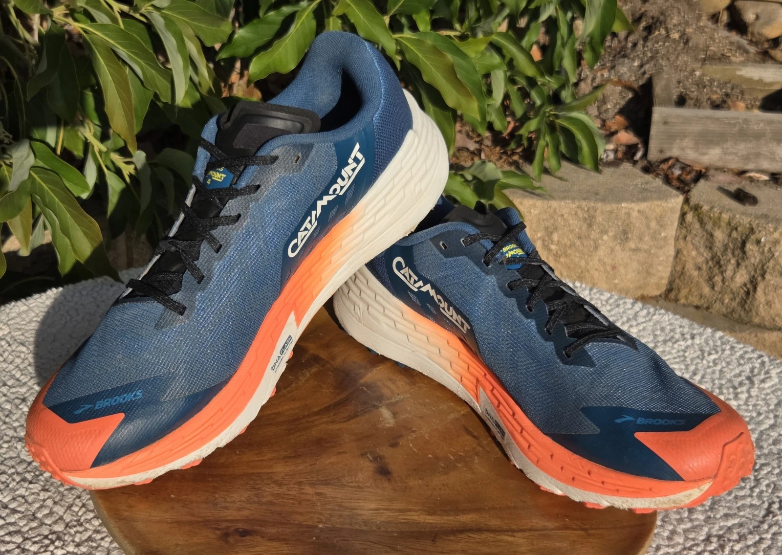 Brooks Catamount 4 Men’s Size 13 Blue/orange Trail Running Shoes