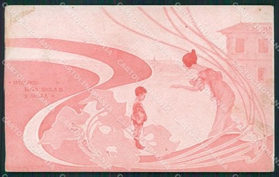 Milano Mazza Scuola Sant'Orsola Art Nouveau postcard postcard KS7152