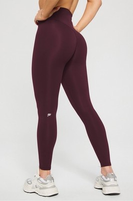 Fabletics Womens Oasis Pureluxe Legging, NWT, Red, S Pocket High Waist Soft
