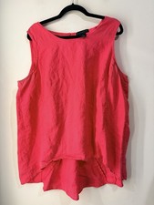 Grace Elements Woman 3X Pink 100% Linen Sleev...