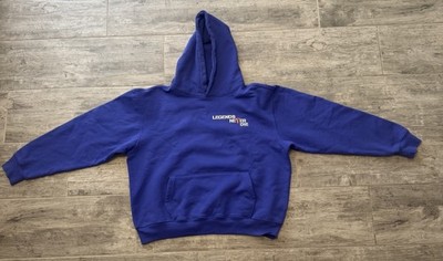 VLONE Legends Never Die Blue Orange Pullover Hoodie Graphic Print 