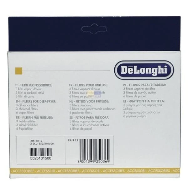 Fritteusenfilter Fettfilter + Kohlefilter + Frittierölfilter 5525101500 DeLonghi - Bild 3 von 3
