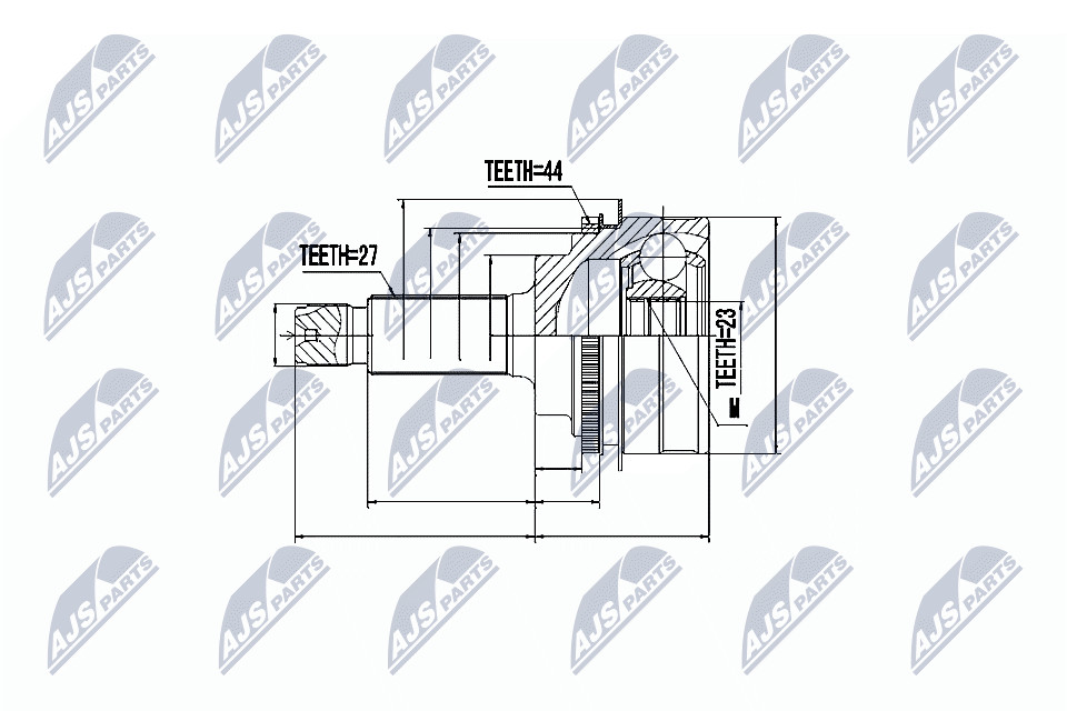 N.T.Y. NPZ-SB-017.NTY Joint Kit, drive shaft for SUBARU
