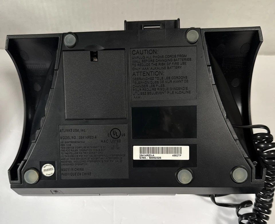 Lot 3 RCA 25414RE3-A 4-Line Corded Executive Series Phone System w/ Answering - Image 4 of 4