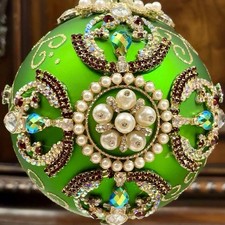 Mark Roberts New Large King Jewel Ornament Glass Christmas Santa Fairy
