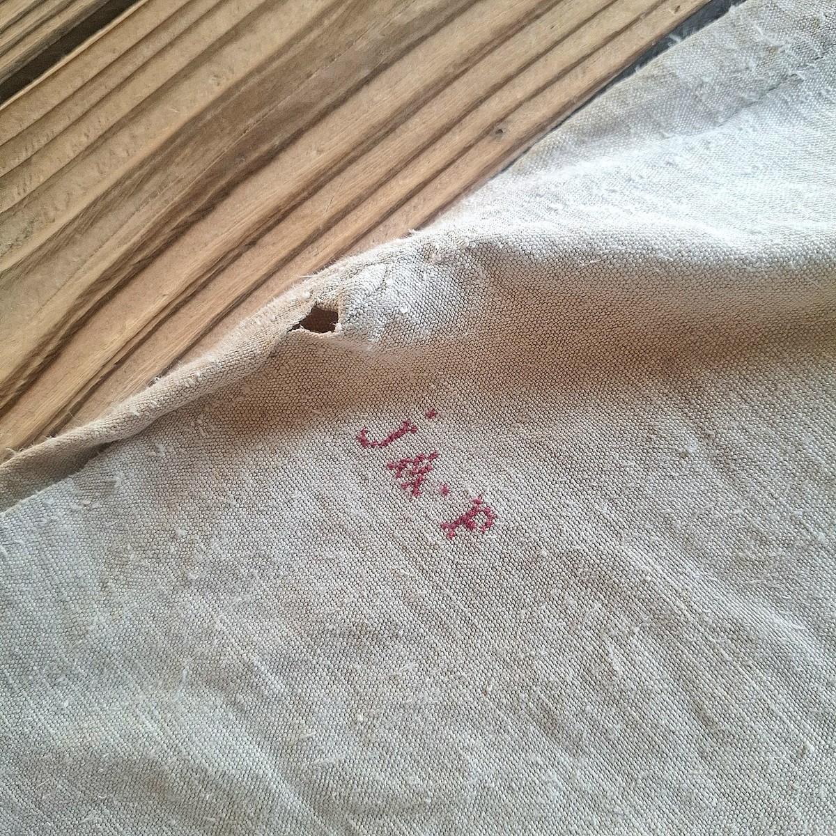 Antique French Peasant Smock Biaude Hemp Linen Workwear 1880-1910
