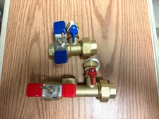 3/4'' Tankless Water Heater Isolation Valve Kit NO RELIEF VALVE FREE SHIPPING