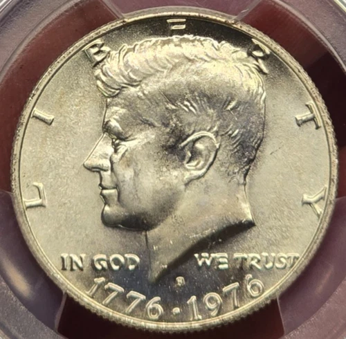 1976 S 50C Silver Kennedy Half Dollar PCGS MS66