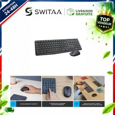 Logitech MK235 Ensemble Clavier Souris Sans Fil AZERTY Français Windows