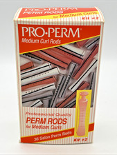 Pro Perm Medium Rods Kit 2 - 24 Salon Perm Rods Curlers Granniecore READ
