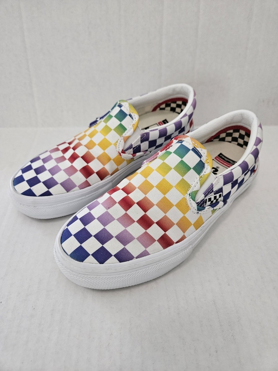 Vans Rainbow Checker SKATEboard Classics CUSTOMS Duracap  display picture 3