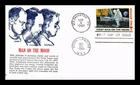 US COVER FIRST MAN ON MOON ALDRIN COLLINS ARMSTRONG SPACE FDC SCOTT C76
