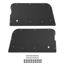 Black Inner Door Panels For Jeep Wrangler 1981-86 Cj7 1987-95 Yj Full Size Only