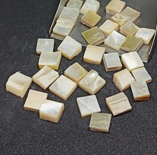 30PCS NATURAL FRESHWATER MOTHER OF PEARL SHELL ROUND FLAT TOP GEMSTONE 8-10MM