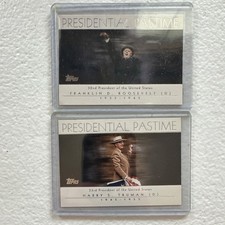 Topps Presidential Pastime Franklin D. Roosevelt & Harry S. Truman Trading Card…