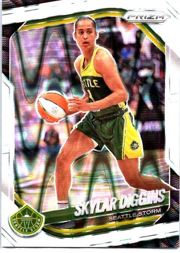 2025 Panini Prizm WNBA #123 Skylar Diggins White Seismic Prizms