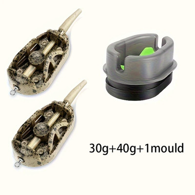 Angeln Inline Method Feeder 20g-60g für Pellet Grundköder grobes Karpfengerät