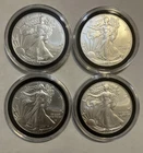 2025 American Silver Eagle 1 oz Brilliant Uncirculated, Lot Of 4