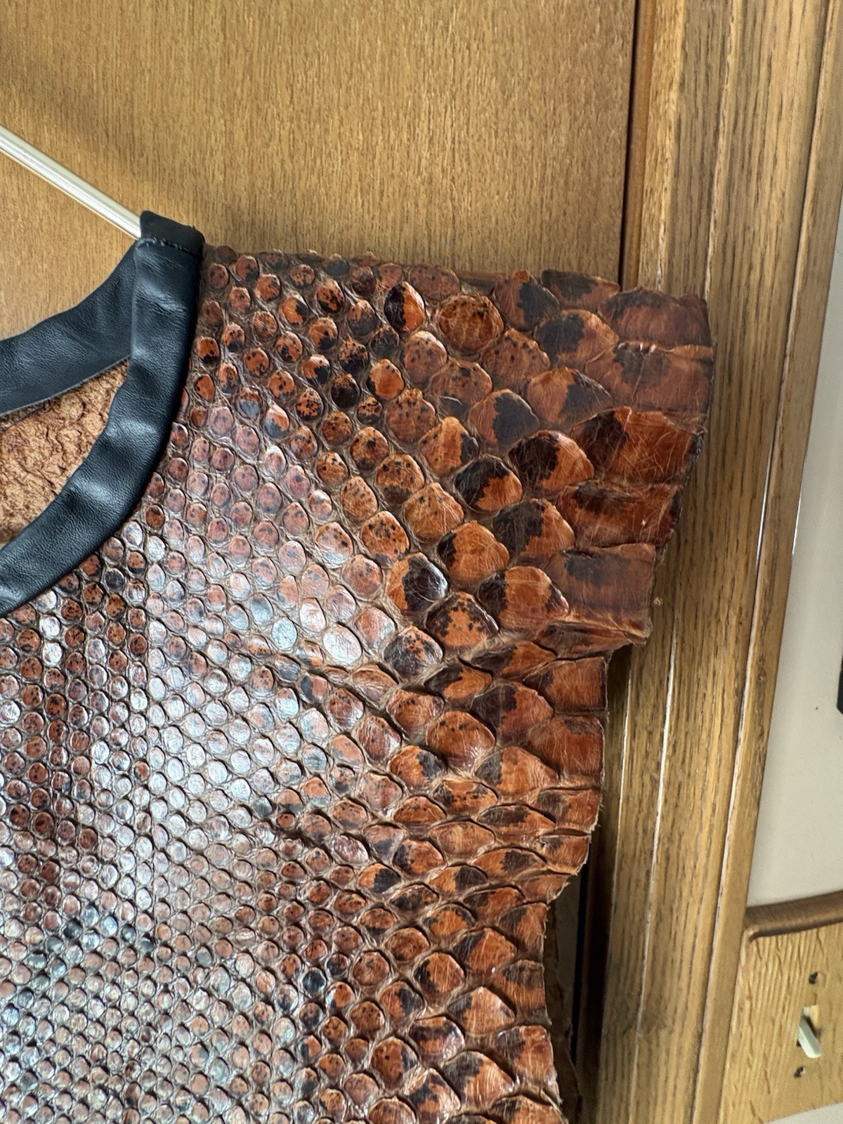 Vintage Python Snakeskin Leather Real Full Size S… - image 3